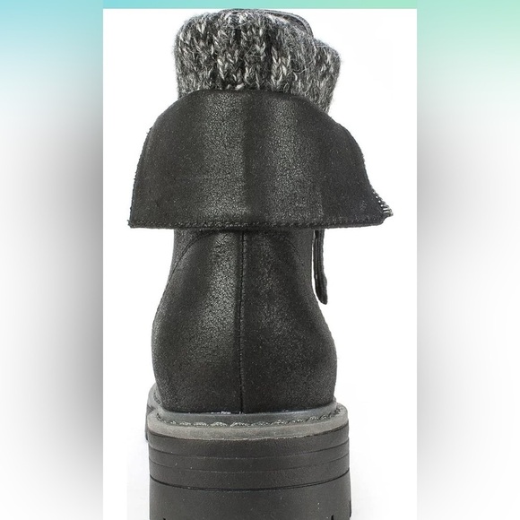 Cliffs by White Mountain Woman Boot Lace Up Mandy Black Boot Size 7.5M New - Picture 4 of 11